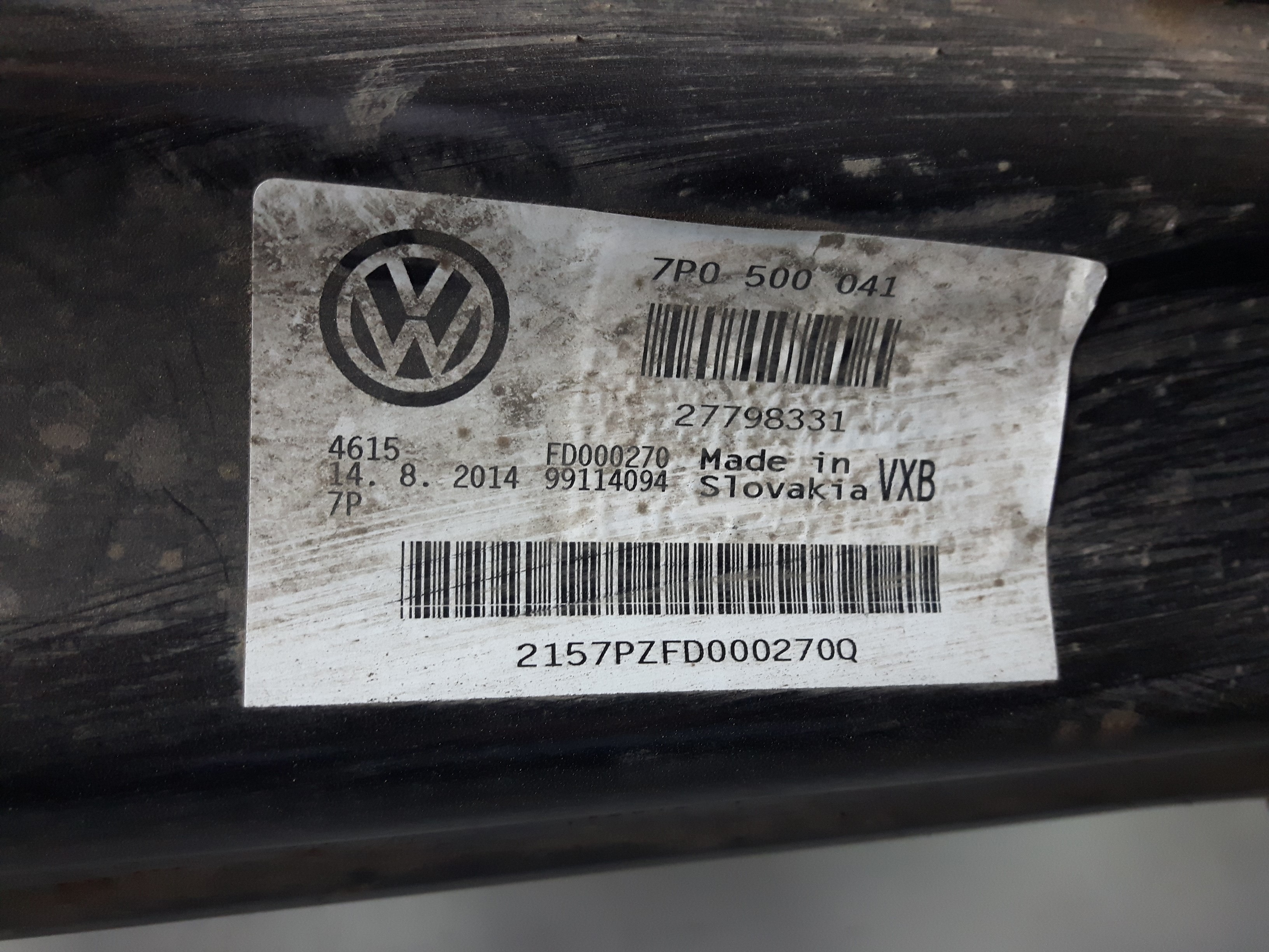VW Touareg 7P original Achse Hinterachsträger 3,0TDI 193KW BJ2014