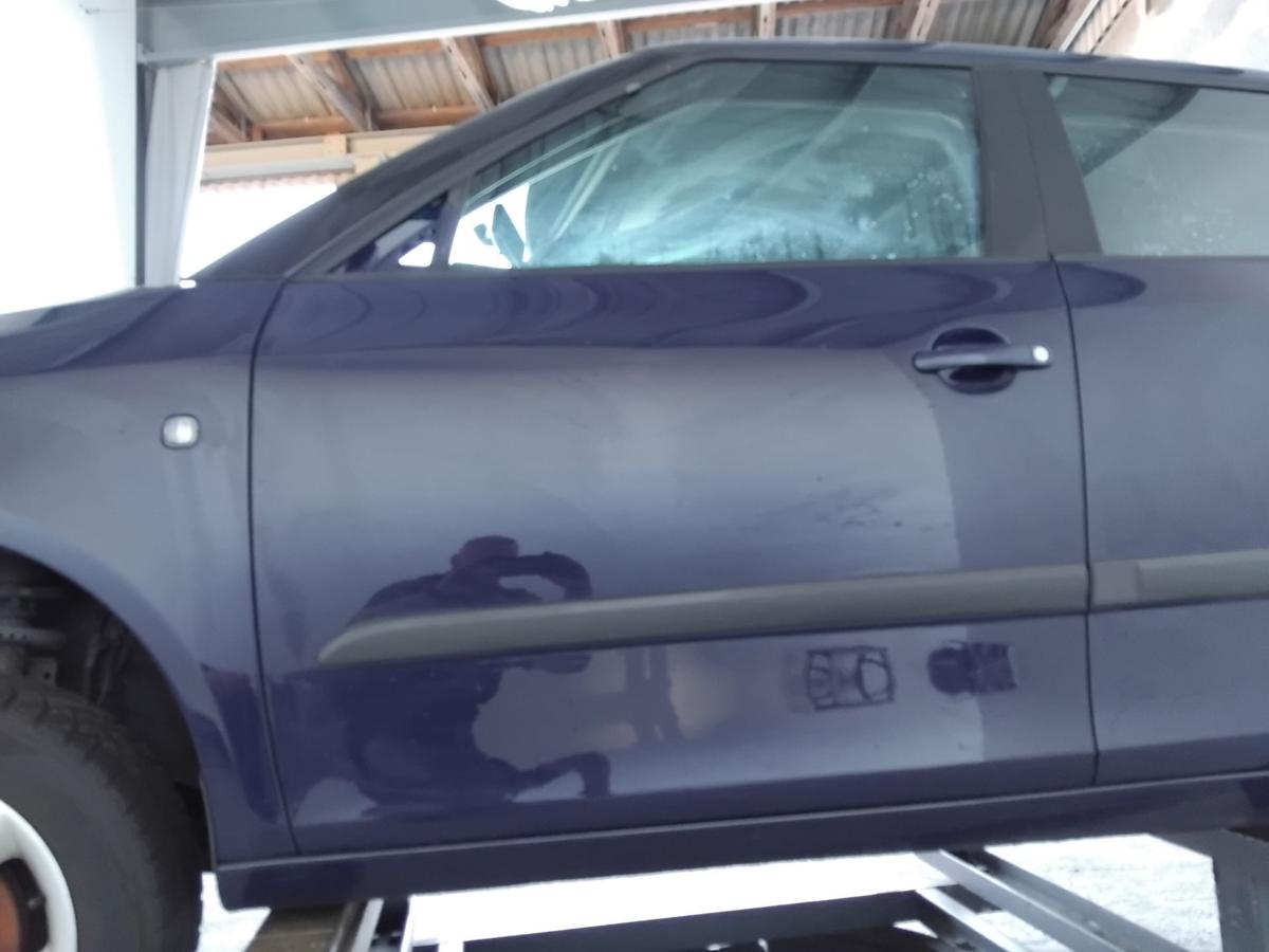 Skoda Fabia 2 5J Facelift T&uuml;r vorn links Fahrert&uuml;r pacific blue LF5A BJ2011