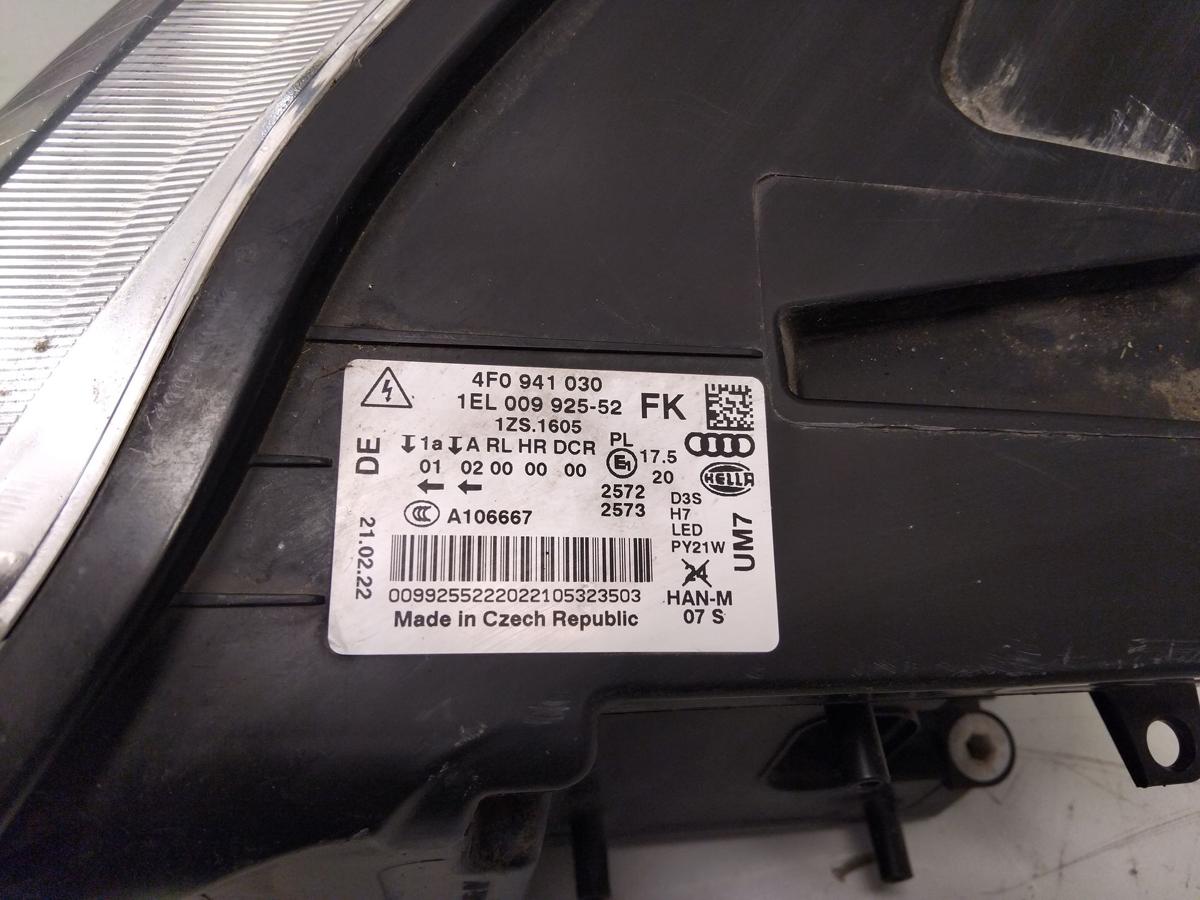 Audi A6 4F original Scheinwerfer rechts Bi Xenon mit LED Tagfahrlicht BJ2008