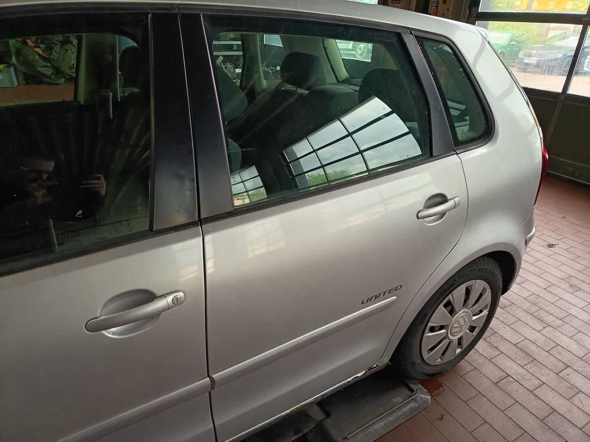 VW Polo 9N3 original T&uuml;r hinten links LA7W Reflexsilber Baujahr 2009
