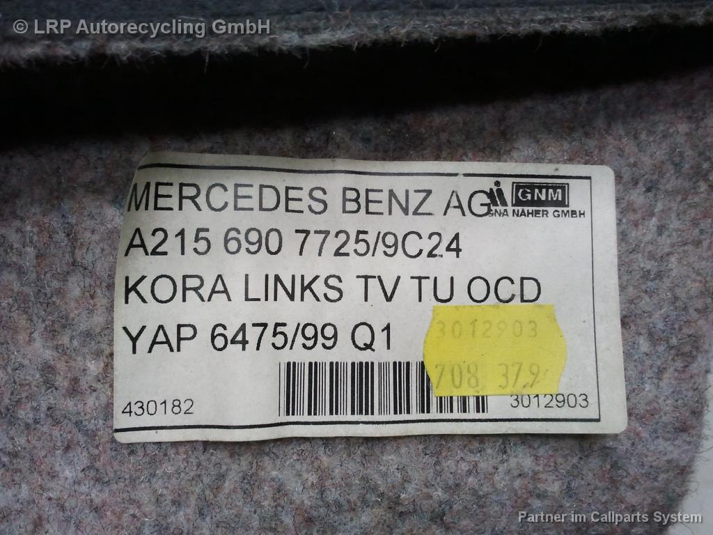 Mercedes Benz C215 Innenverkleidung Kofferraum links 2156907725 9C24