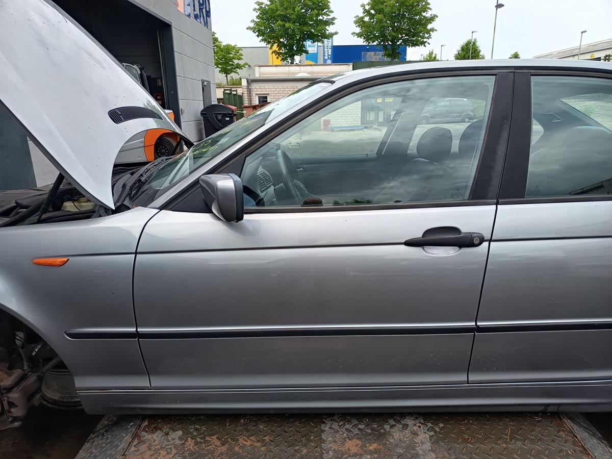 BMW 3er E46 original Tür vorn links Fahrer A80 Silbergrau Bj 2004