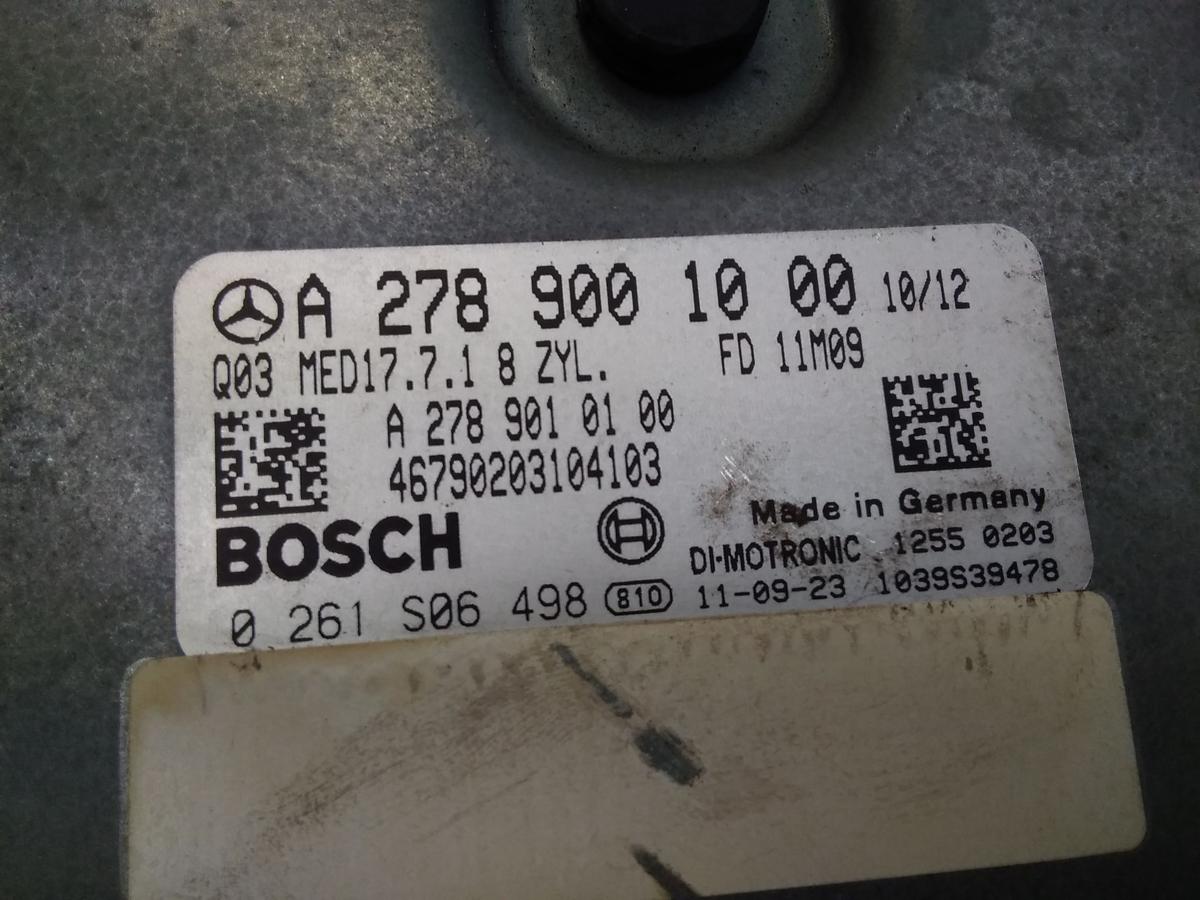 Mercedes Benz E 500 S212 Motorsteuerger&auml;t 4.7 300kw A2789001000 Bj.2011