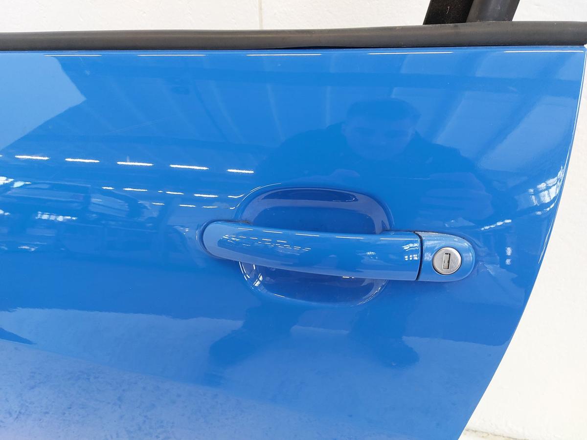 Seat Ibiza 6J Fahrert&uuml;r T&uuml;r Autot&uuml;r Rohbaut&uuml;r vorn links blau 3trg TEXT BILDER