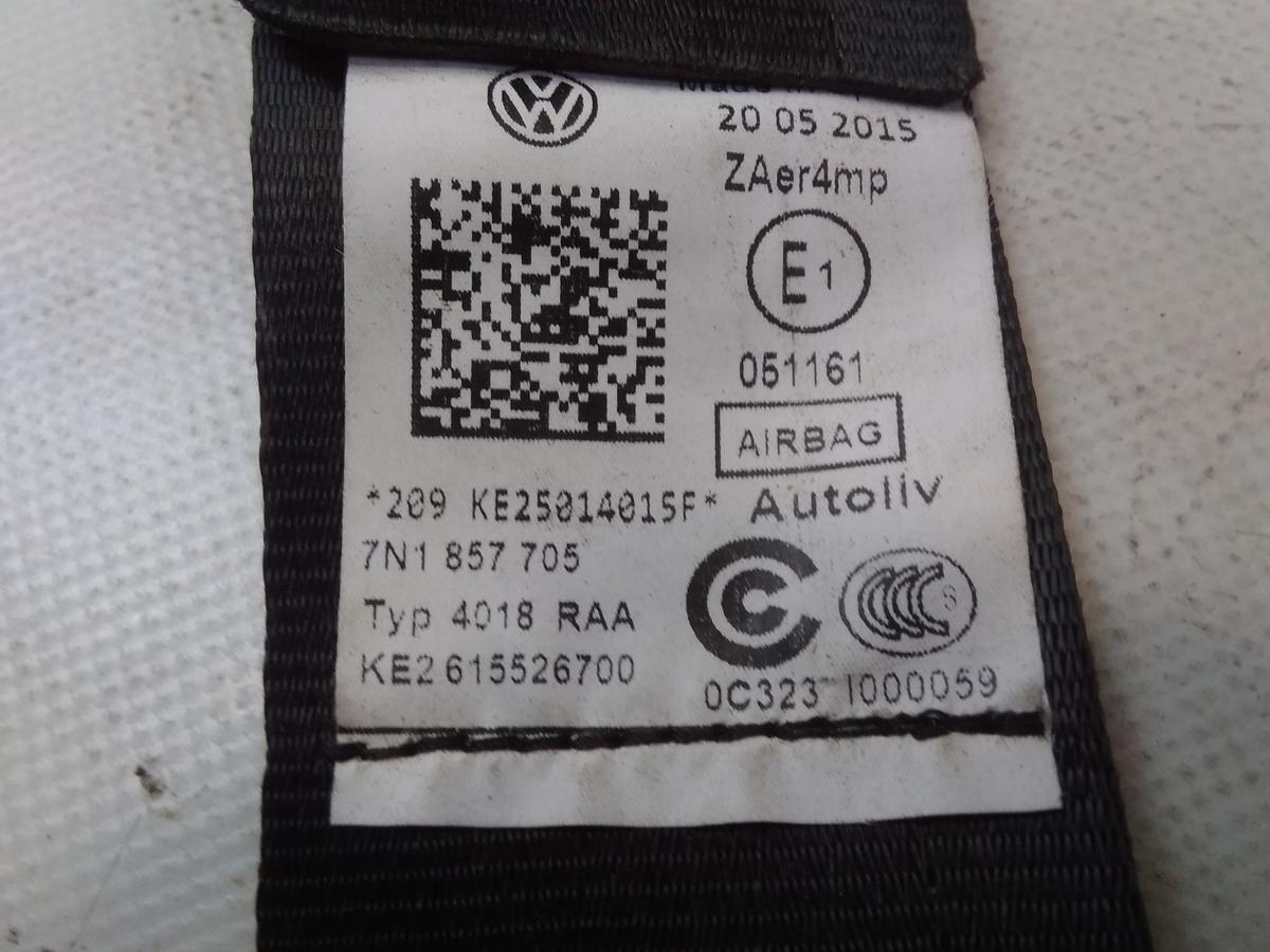 Seat Alhambra 7N original Sicherheitsgurt vorn links schwarz 7N1857705RAA Bj2015