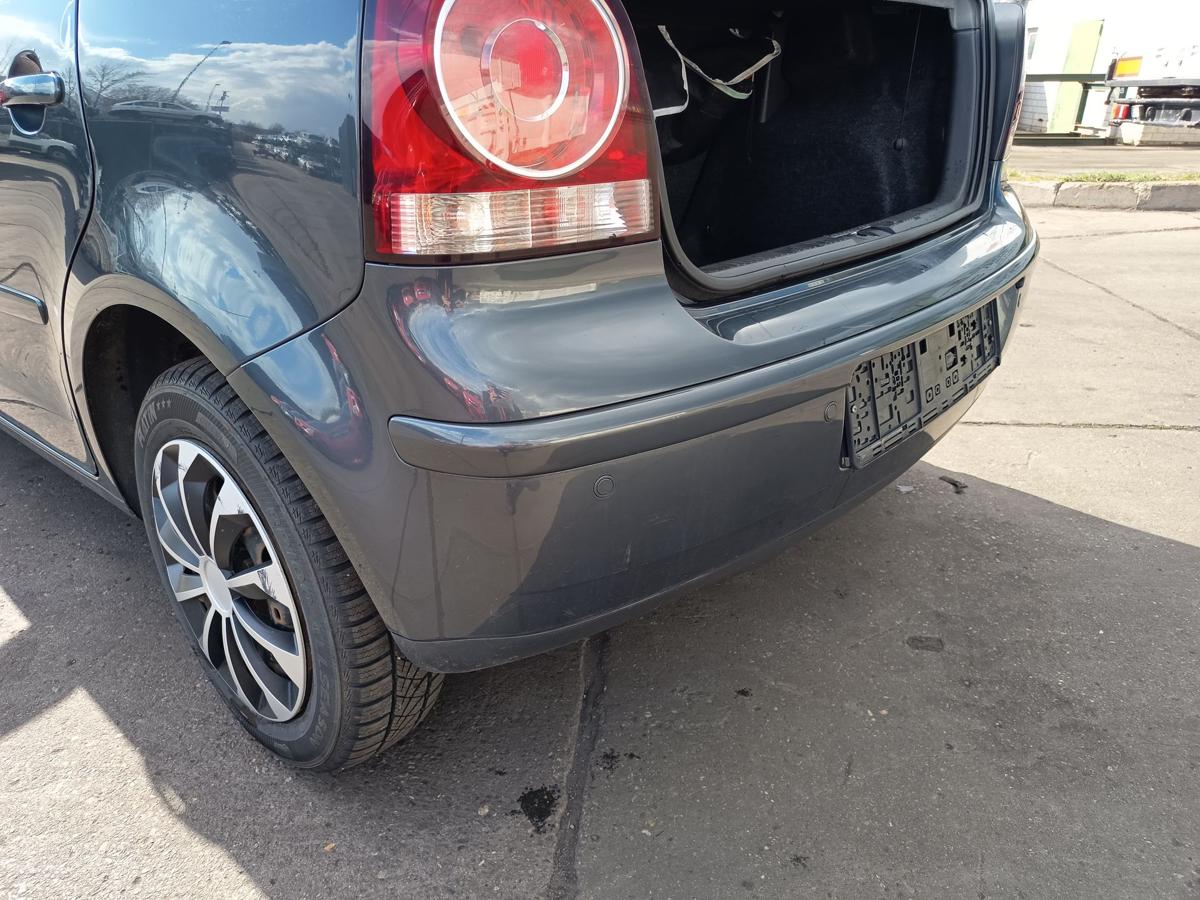 VW Polo 9N3 original Sto&szlig;stange F&auml;nger hinten Heck C7V Anthrazitblau Bj 2007