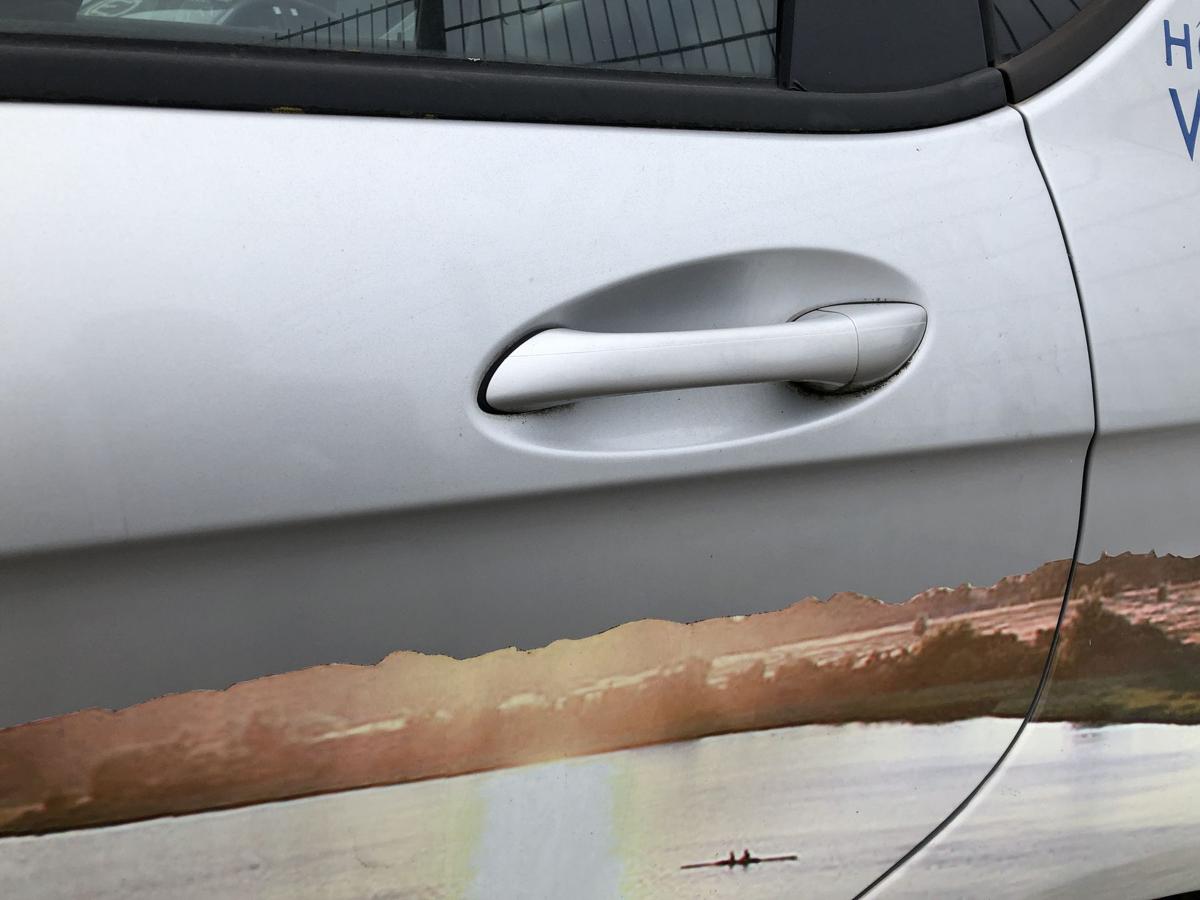 Mercedes A-Klasse W169 T&uuml;r hinten links Fondt&uuml;r im Rohbau Mopf 761 Polarsilber