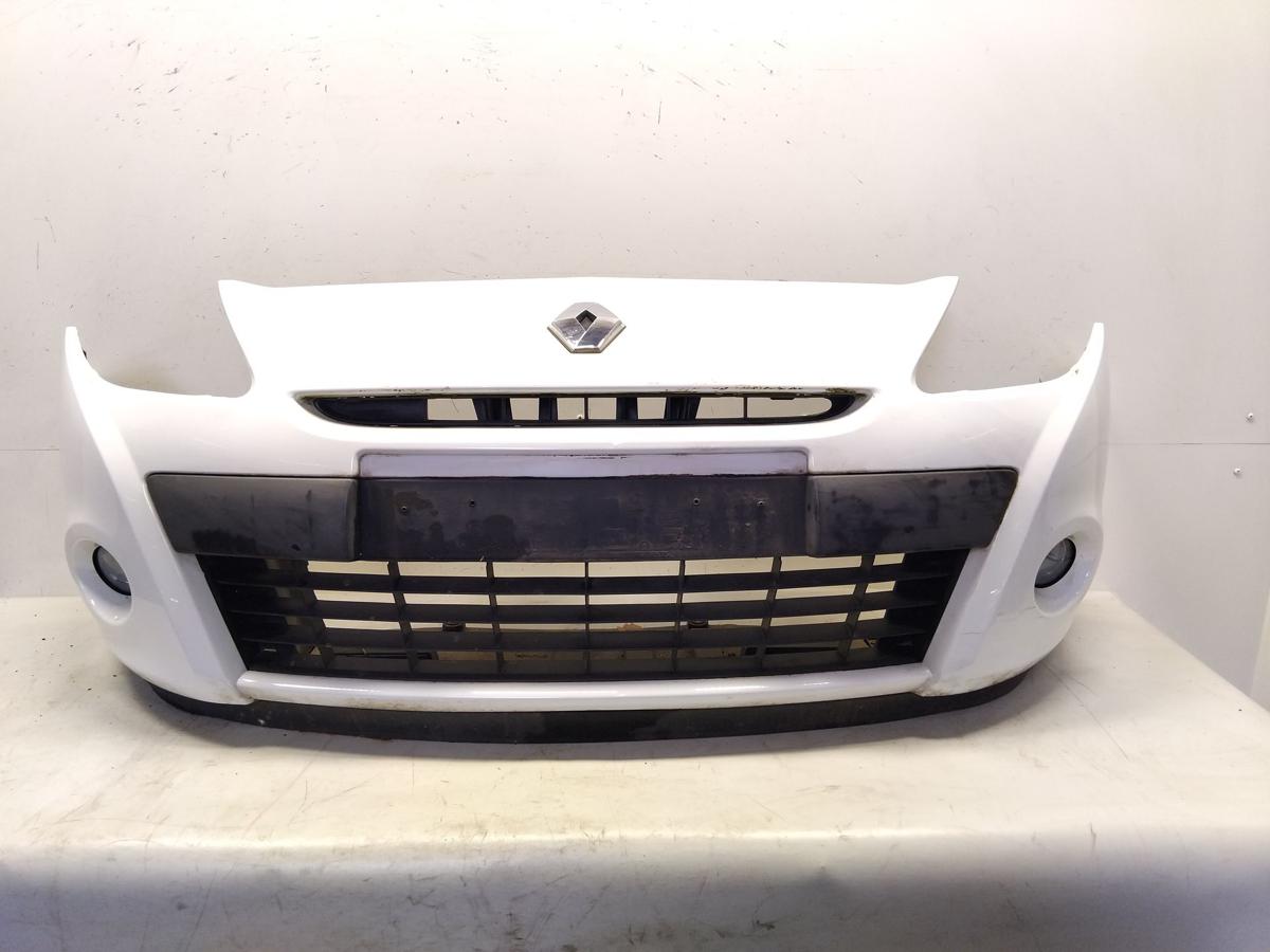 Renault Clio 3 Facelift original Sto&szlig;stange Sto&szlig;f&auml;nger vorn wei&szlig; OV369 BJ2009