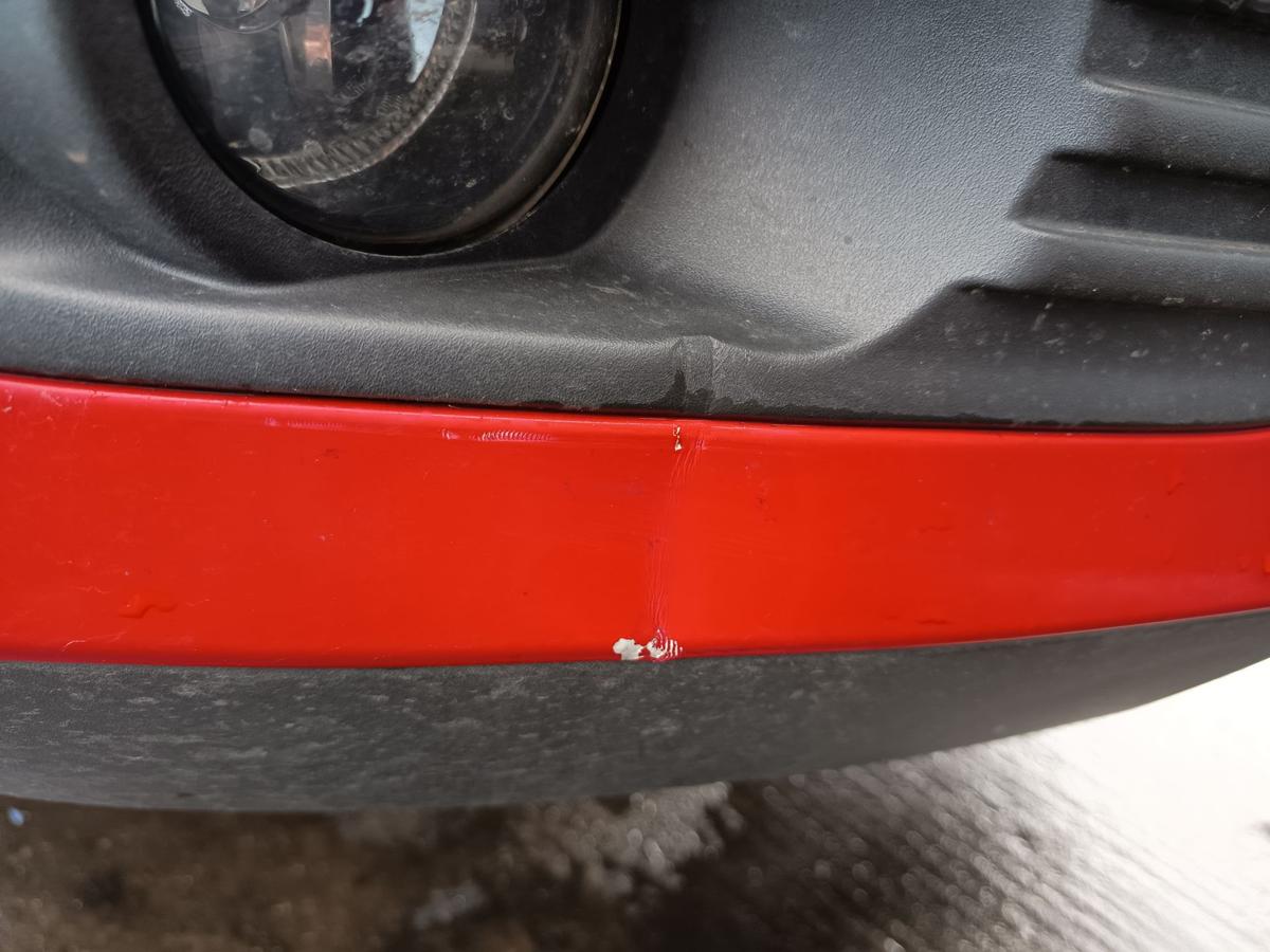 Ford Focus II original Sto&szlig;stange vorne Colorado-Rot vor Facelift Bj 2005