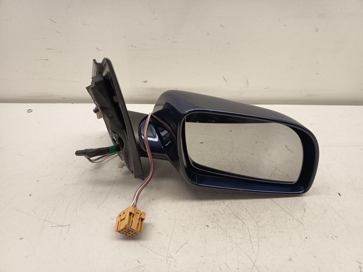 VW Polo 9N original Au&szlig;enspiegel rechts elektrisch LB5N Indigoblau Baujahr 2003