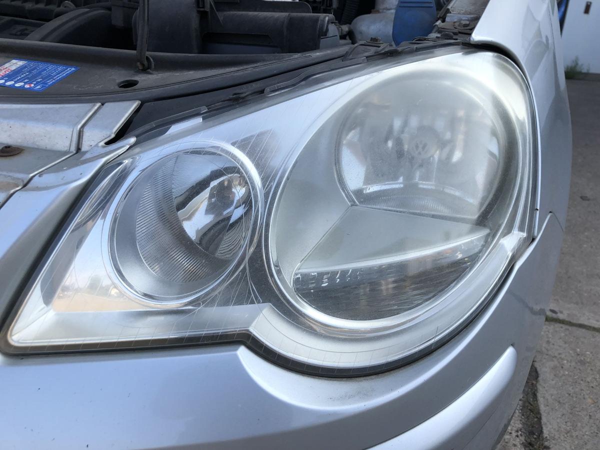 VW Polo 9N3 Scheinwerfer links Halogen Lampe Hauptscheinwerfer Valeo Trüb