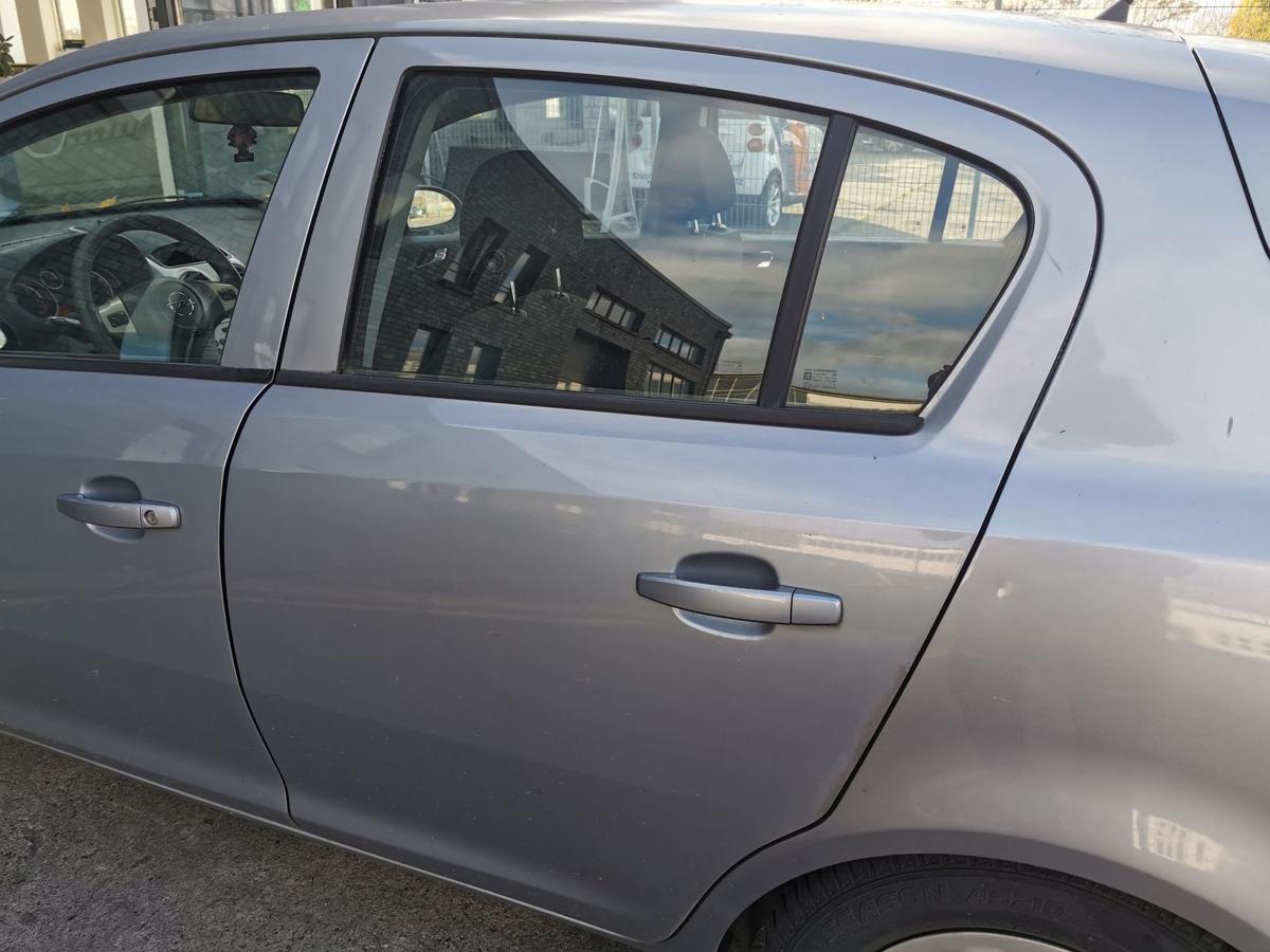 Opel Corsa D Tür Autotür Fondtür Rohbautür hinten links Z163 Lichtsilber met