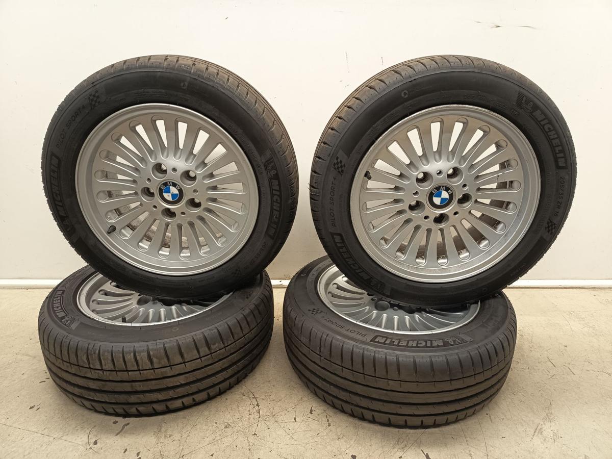 BMW E39 original Alufelgensatz 7x16 ET20 mit Sommerreifen DOT 0125