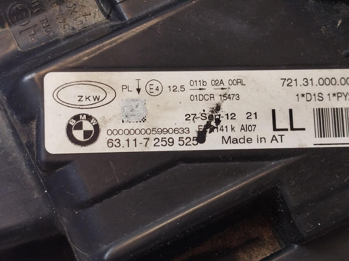 BMW 3er F30 F31 Xenon Scheinwrefer links Frontscheinwerfer OEM ZKW