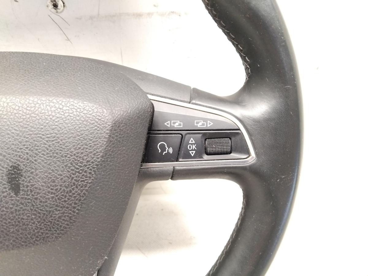 Seat Alhambra 7N original 3-Speichen Lederlenkrad mit Multifunktion Bj.2015