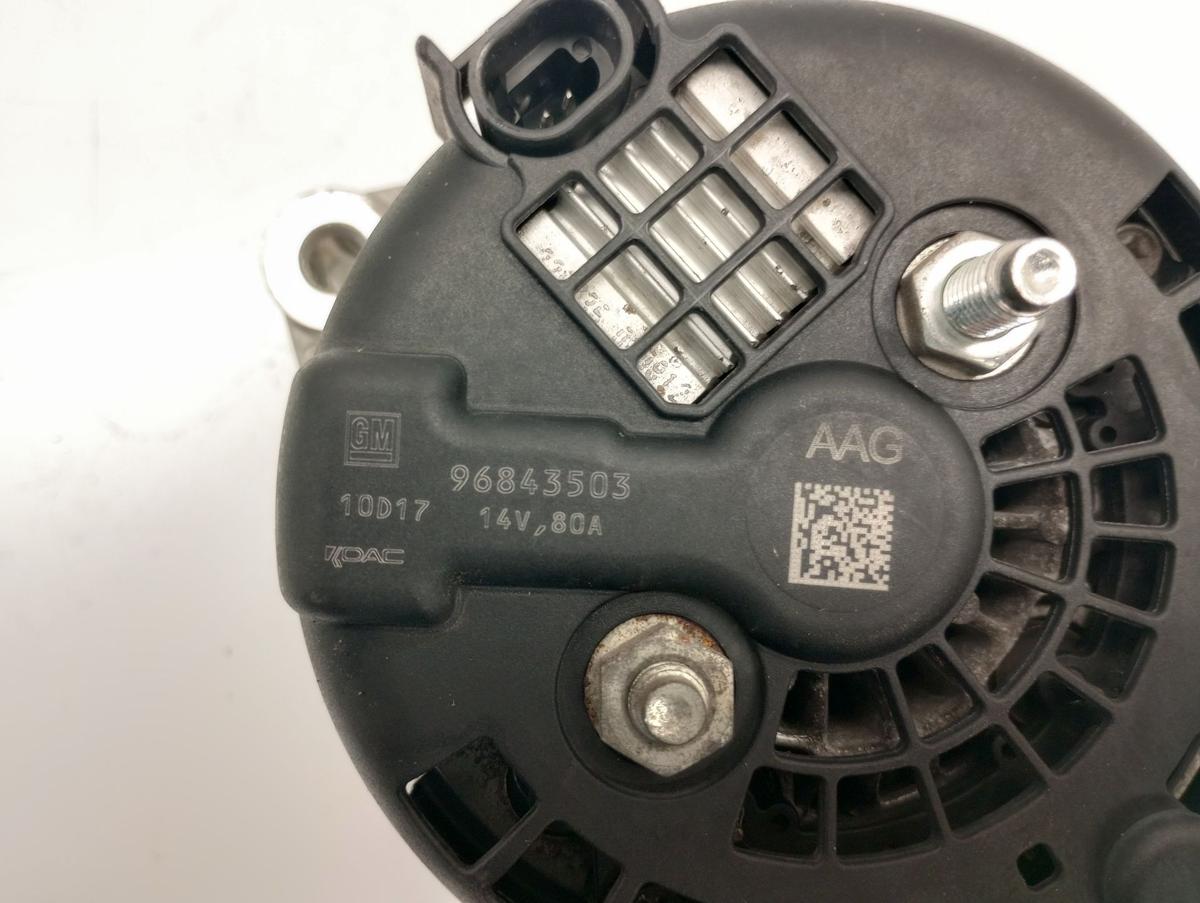 Chevrolet Spark M300 Bj 2010 orig Lichtmaschine/ Generator 1,l 50KW 80A 96843503