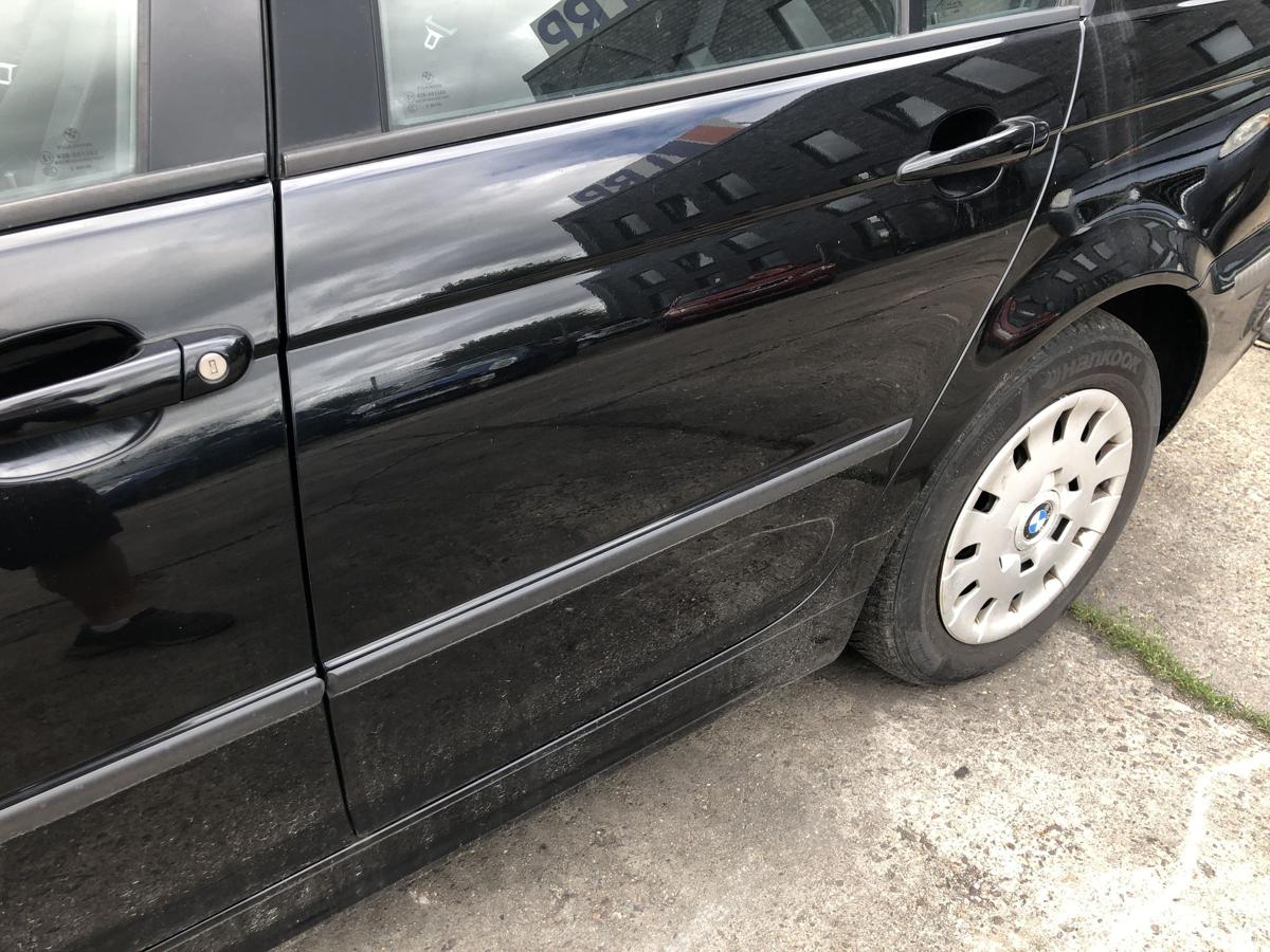 BMW 3er E46 Facelift T&uuml;r hinten links Fondt&uuml;r im Rohbau Limo 475/9 Black Saphir