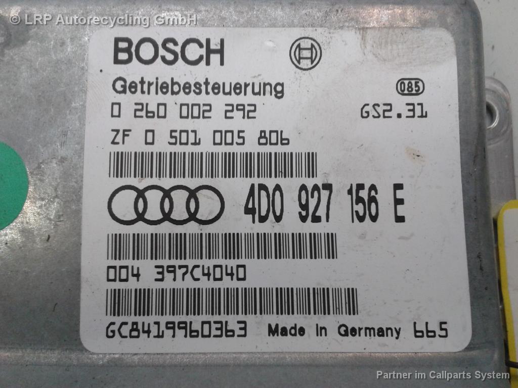 Steuergeraet Getr 4D0927156E Audi A8/S8 (D2, Ab 06/94) Quattro BJ: 1996