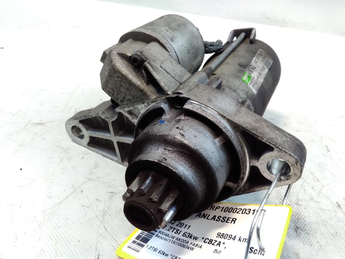 Skoda Fabia 2 5J original Anlasser Starter 02T911024N Valeo 1.2TSI 63kw BJ2011