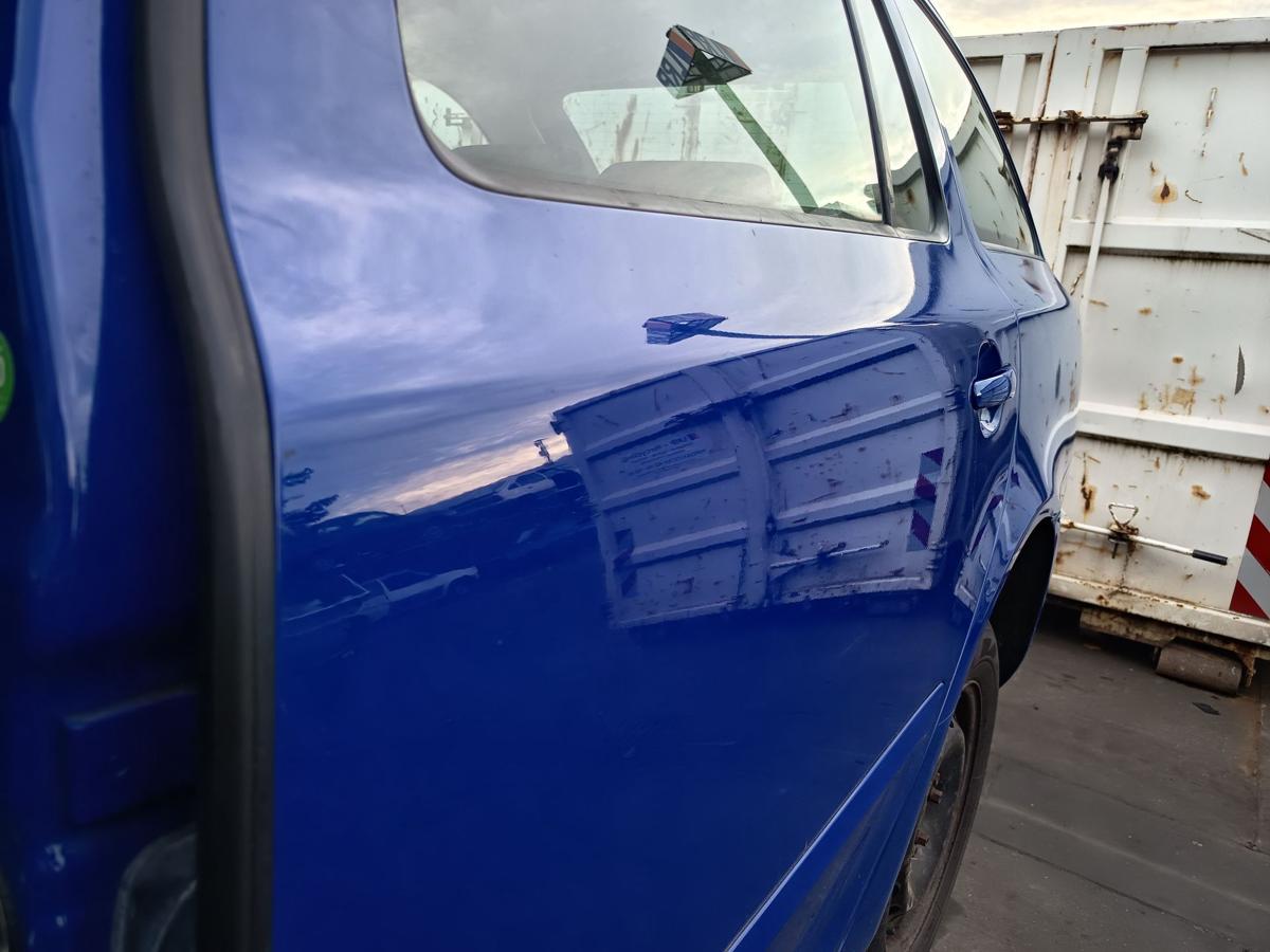 Skoda Octavia II 1Z Combi original T&uuml;r hinten links Fond F5K Dynamicblau Bj 2009