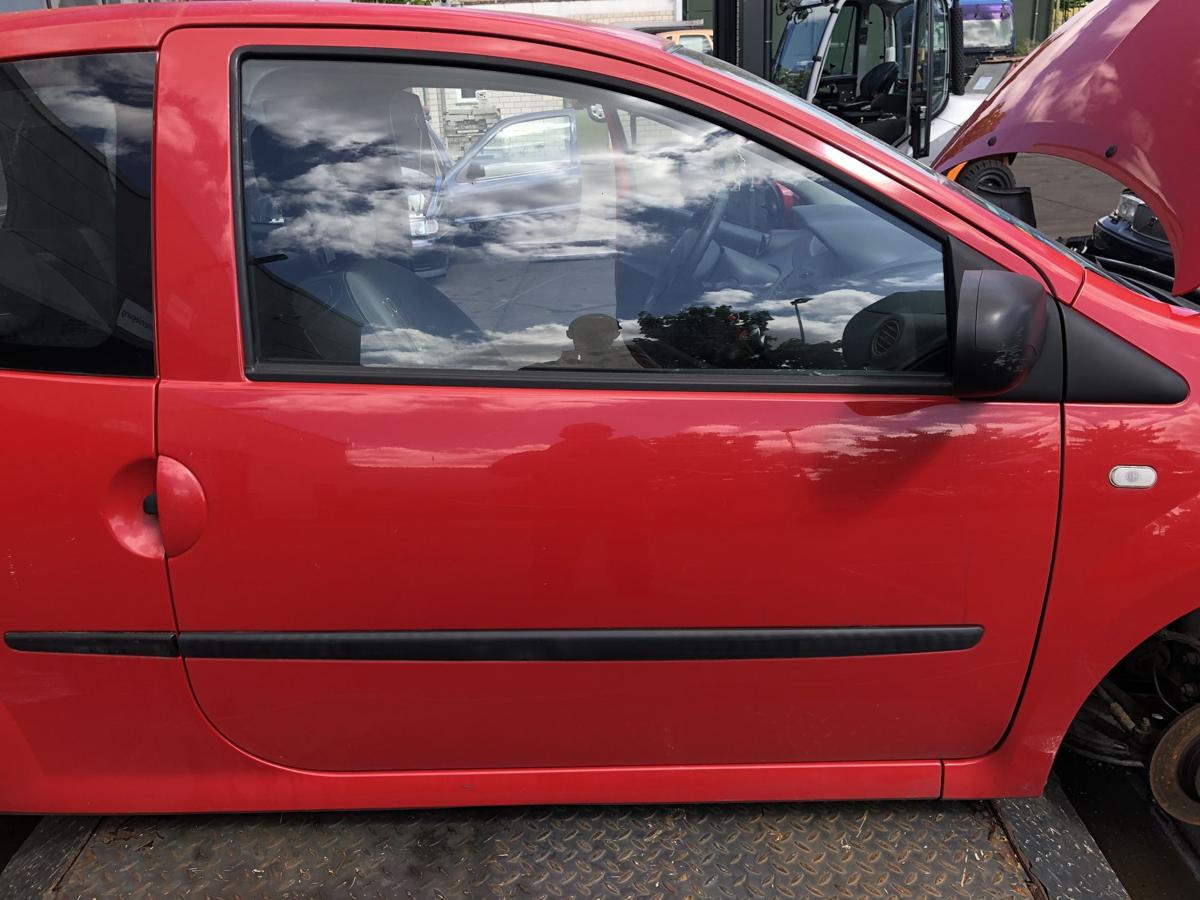 Renault Twingo II original Tür rechts Beifahrer OV727 Spanischrot Bj2010