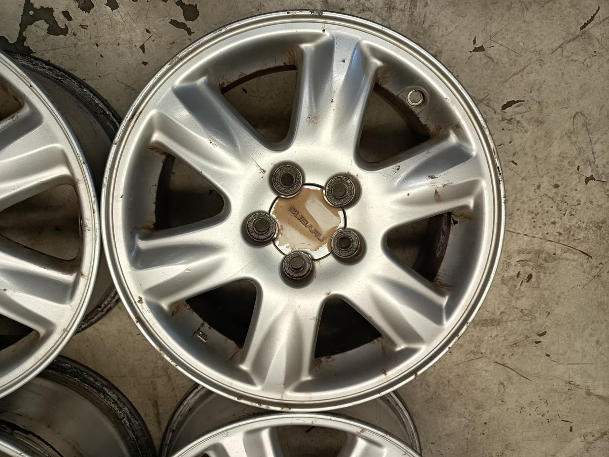 Subaru Forester SG original Alufelgensatz 6x15 ET48 Baujahr 2005