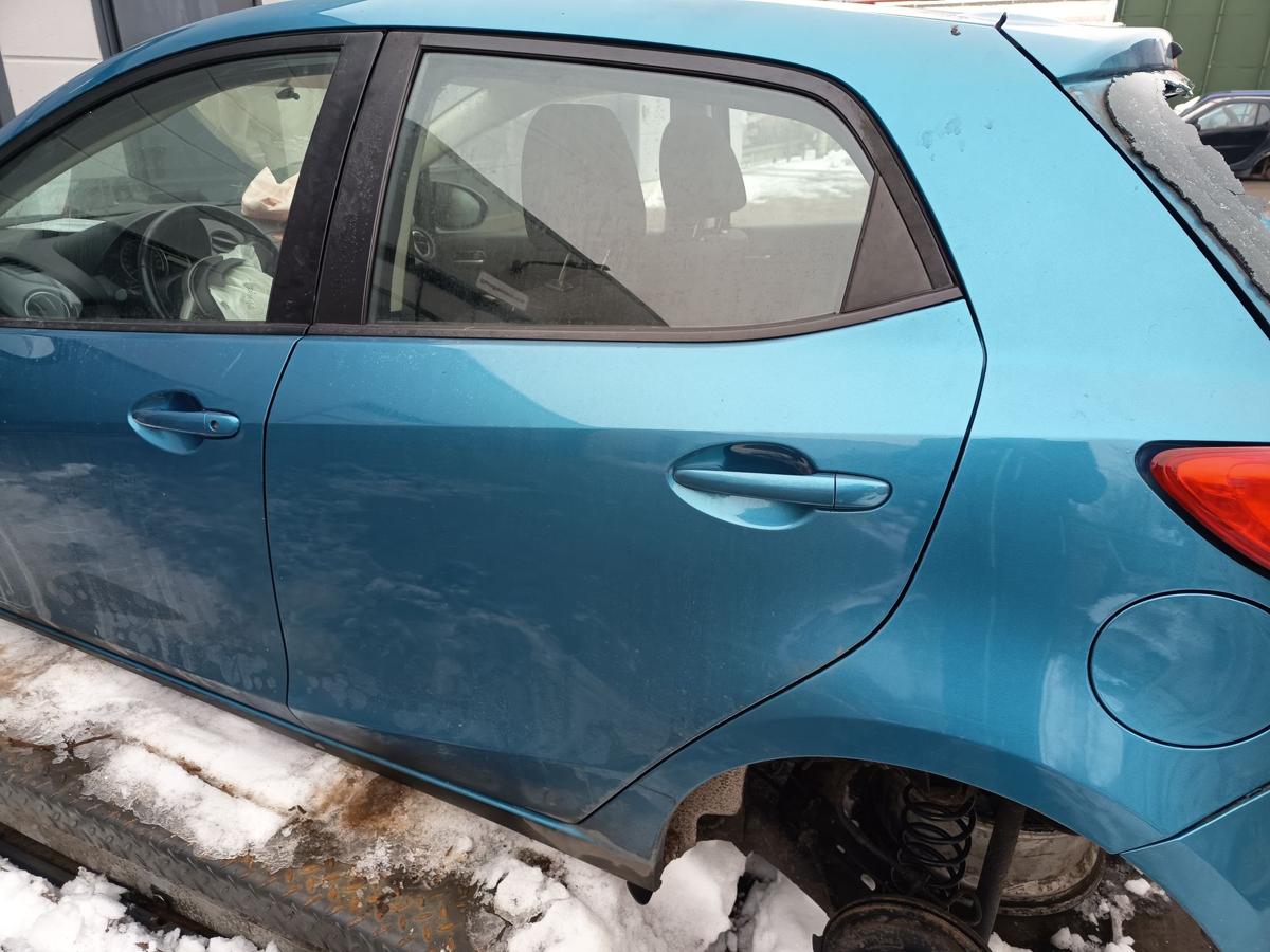Mazda 2 DE original T&uuml;r hinten links 40E Faroblau met Baujahr 2010