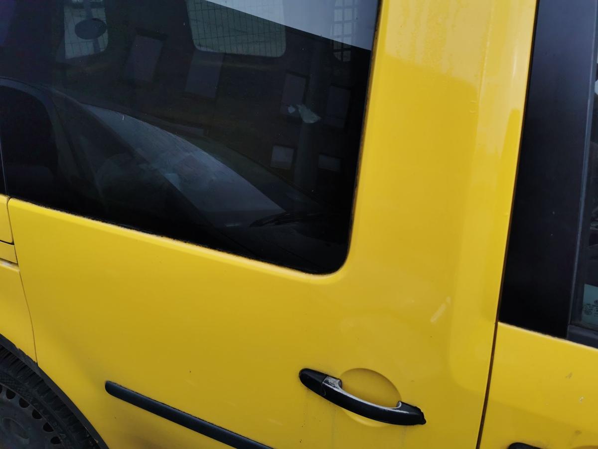 VW Caddy 2K Tür Schiebetür Autotür hinten rechts Roh ginstergelbR132 TEXT BILDER