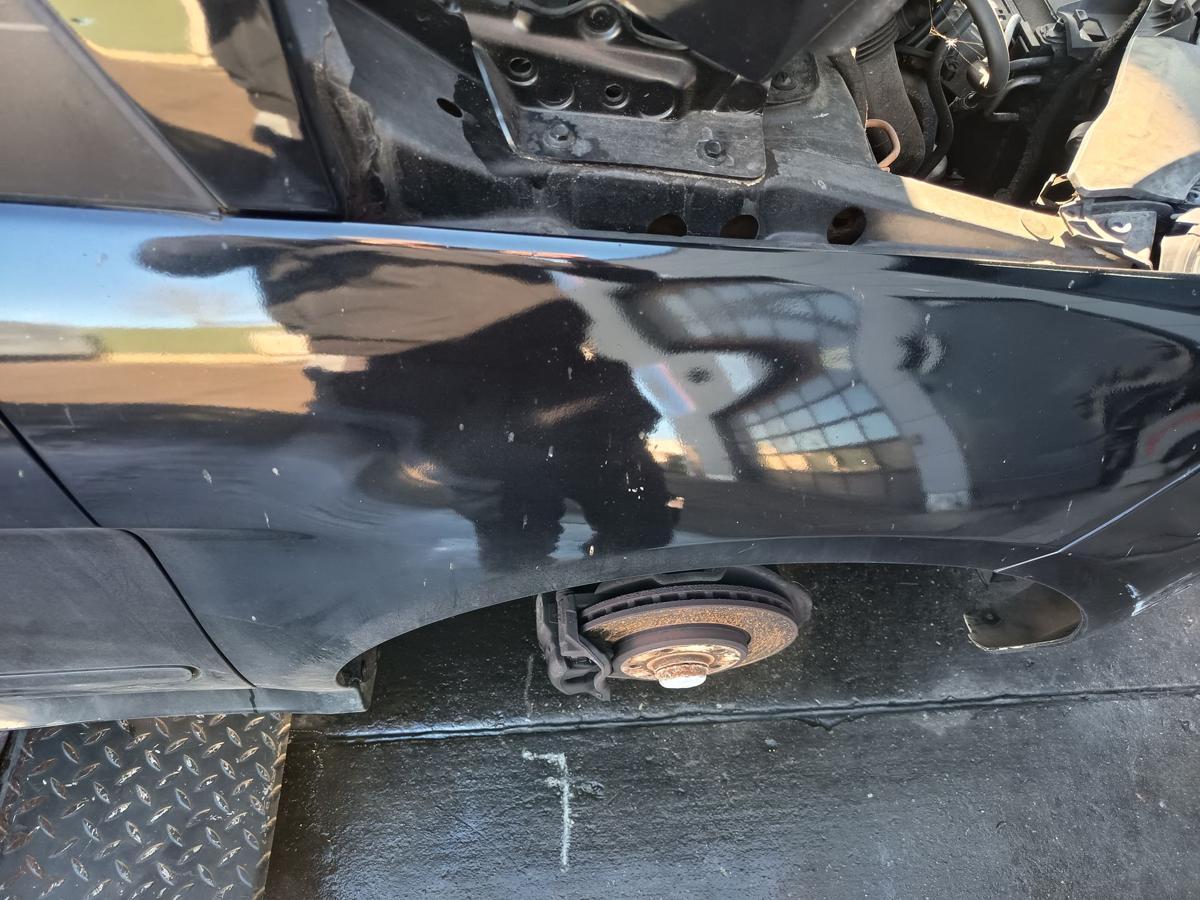 Mercedes W245 Mopf orig Kotfl&uuml;gel rechts Seitenteil schwarz &uuml;berlackiert Bj 2011