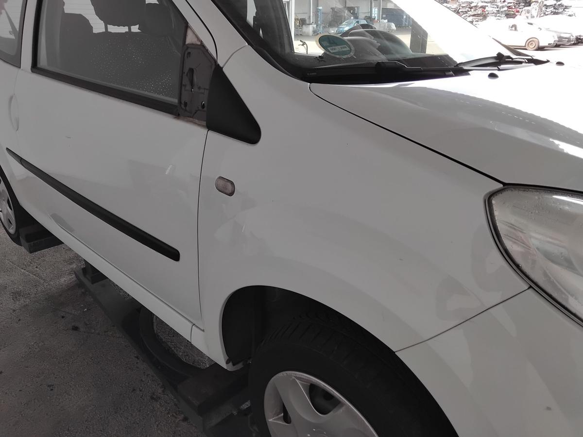 Renault Twingo 2 original Kotfl&uuml;gel vorn rechts wei&szlig; OV369 Blanc Glacier BJ2008
