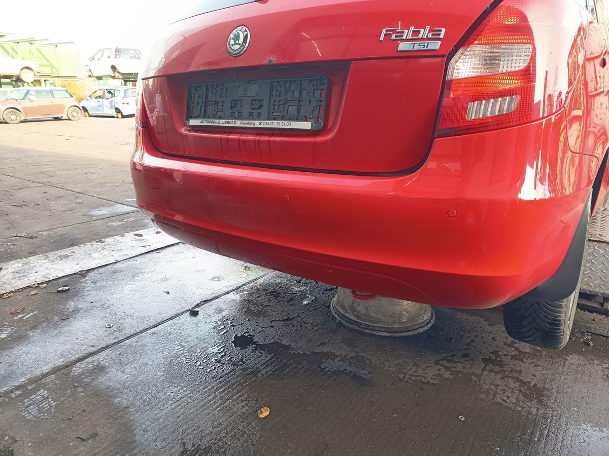 Skoda Fabia 5J Kombi orig Sto&szlig;stange hinten Sto&szlig;f&auml;nger LF3K Rot ab 2010