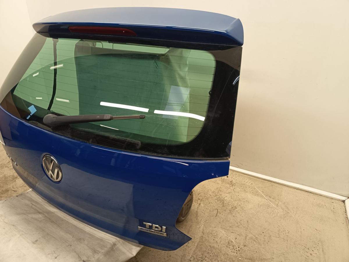 VW Polo 6R orig Heckklappe mit Scheibe Kofferraum LD5E Blau Bj 2011