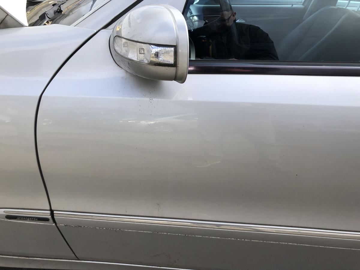 Mercedes E Klasse W211 T&uuml;r vorn links Fahrert&uuml;r Rohbau 744 Brillantsilber Met