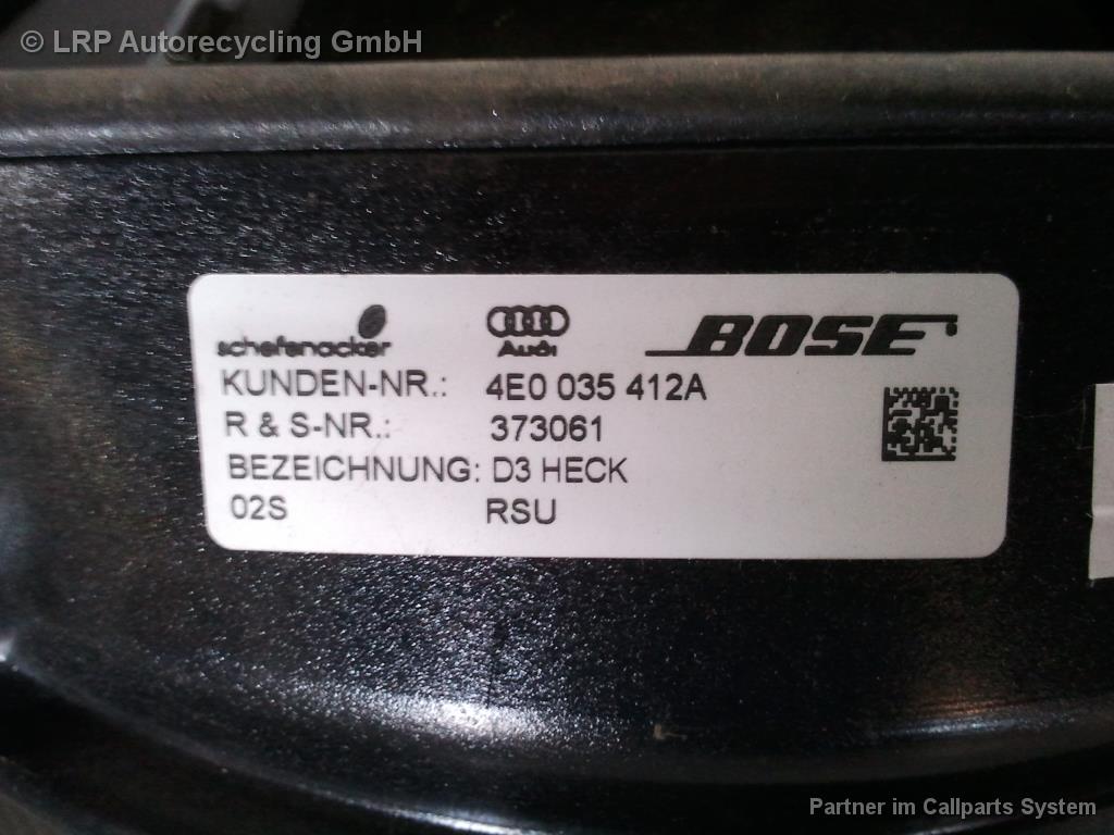 Audi A8 4E original Subwoofer Hutablage 4E0035412A 373061 R&S BROSE BJ2004