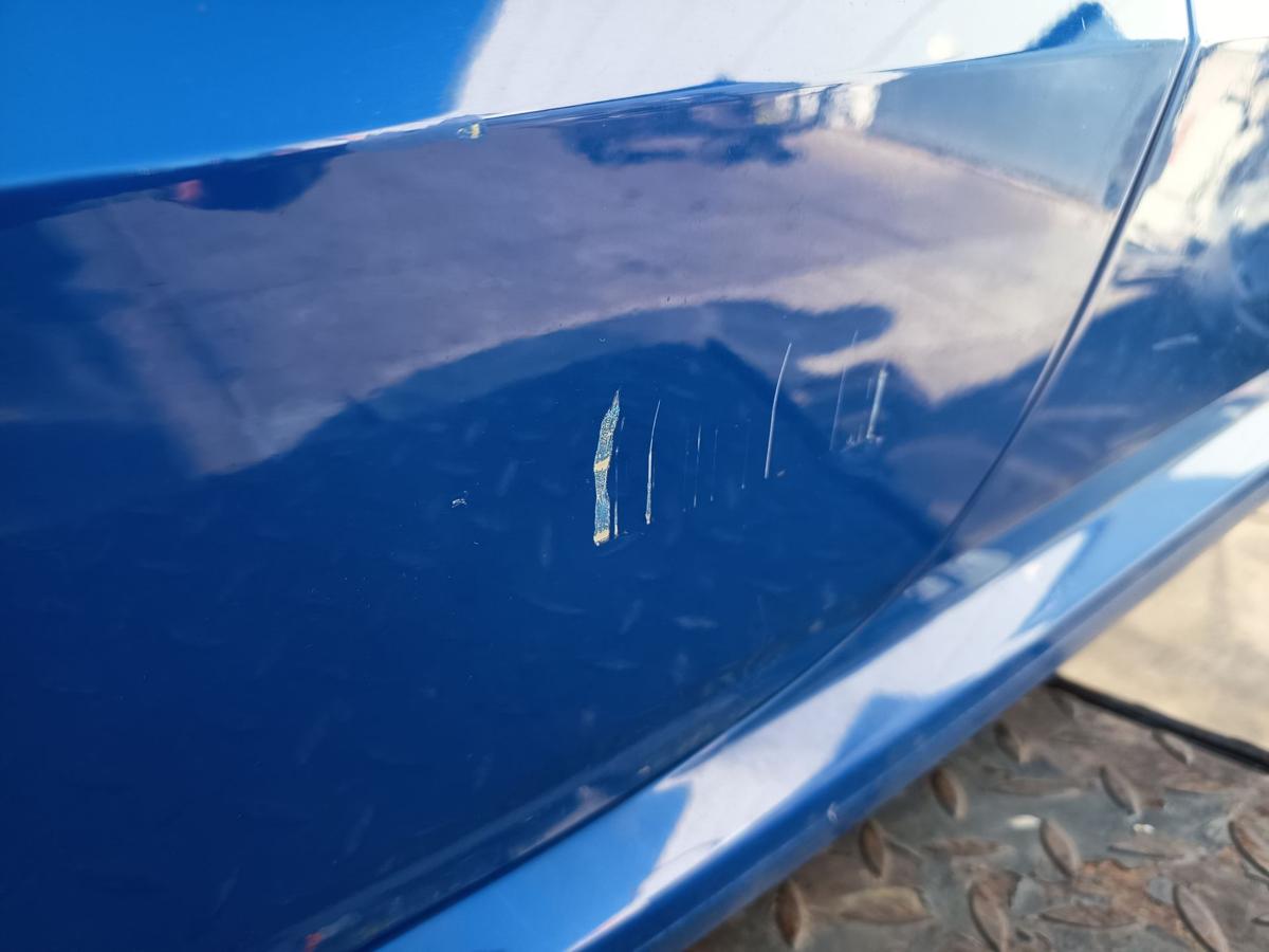 VW Polo 6R orig Tür links 3türer Fahrertür LD5E Blau Bj 2011