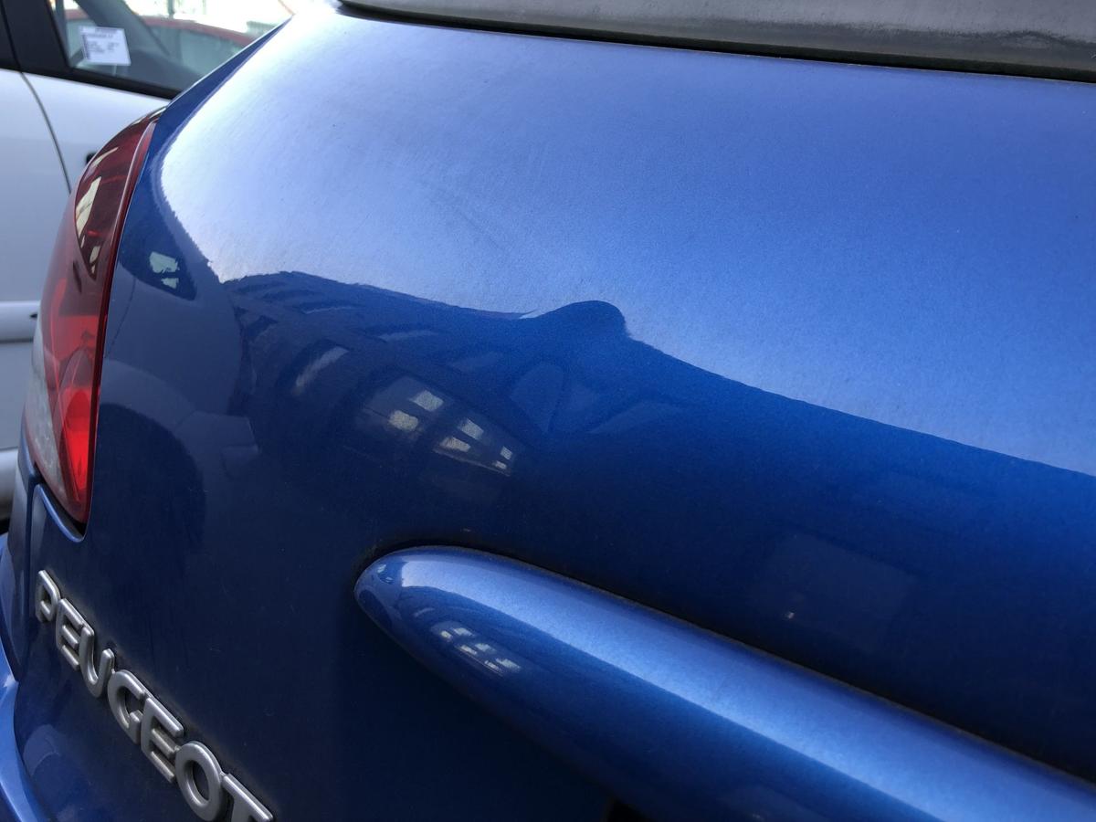 Peugeot 206+ Heckklappe mit Scheibe Kofferklappe Heckdeckel KGS Bleu Ipanema