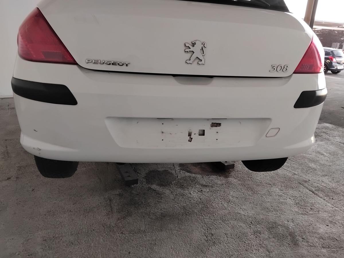 Peugeot 308 I original Sto&szlig;stange Sto&szlig;f&auml;nger hinten EWP Schneewei&szlig; BJ2010 3t&uuml;rig