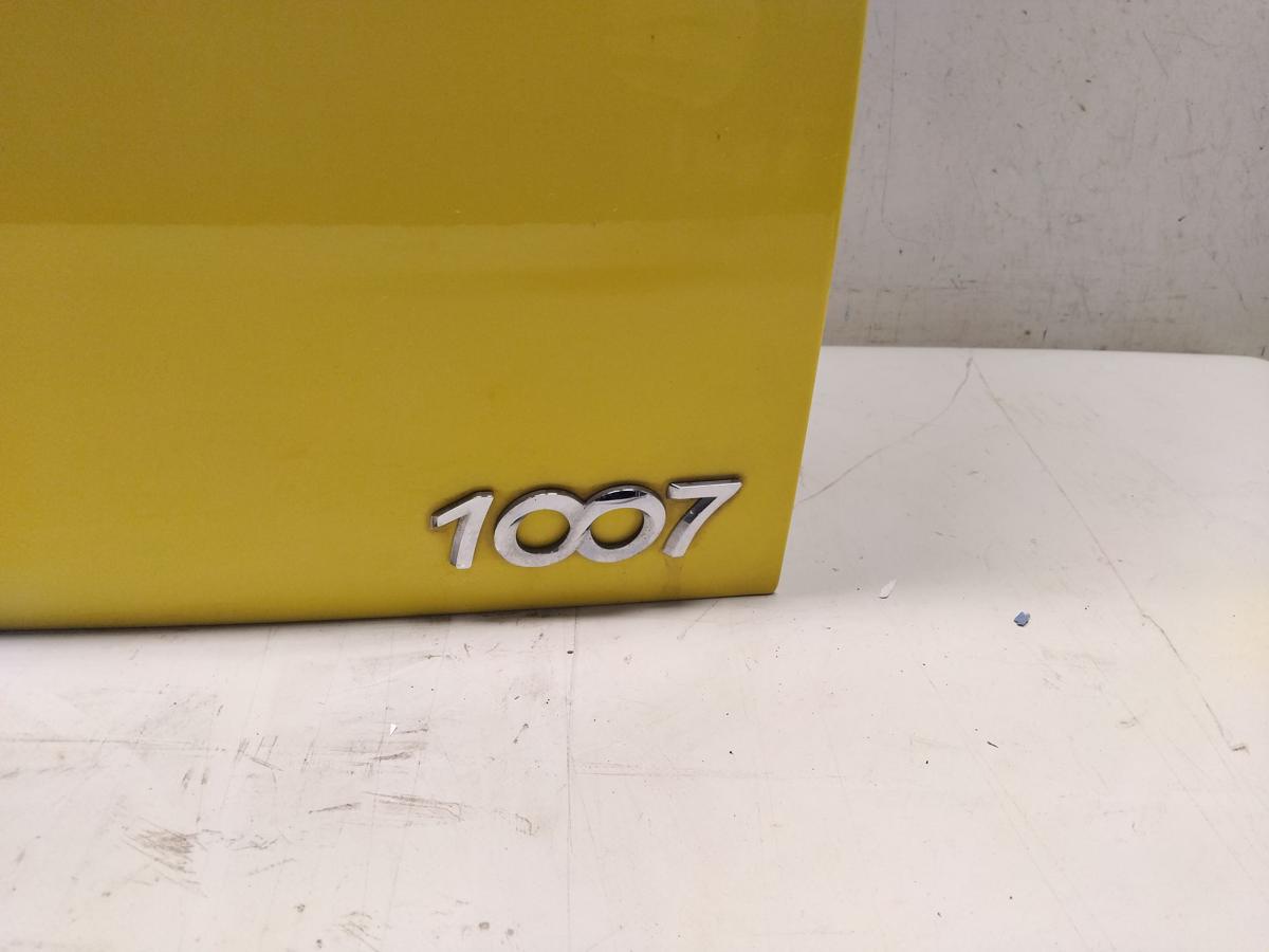 Peugeot 1007 Heckklappe KBD JAUNE TACOMA Gelb mit Scheibe BJ2007