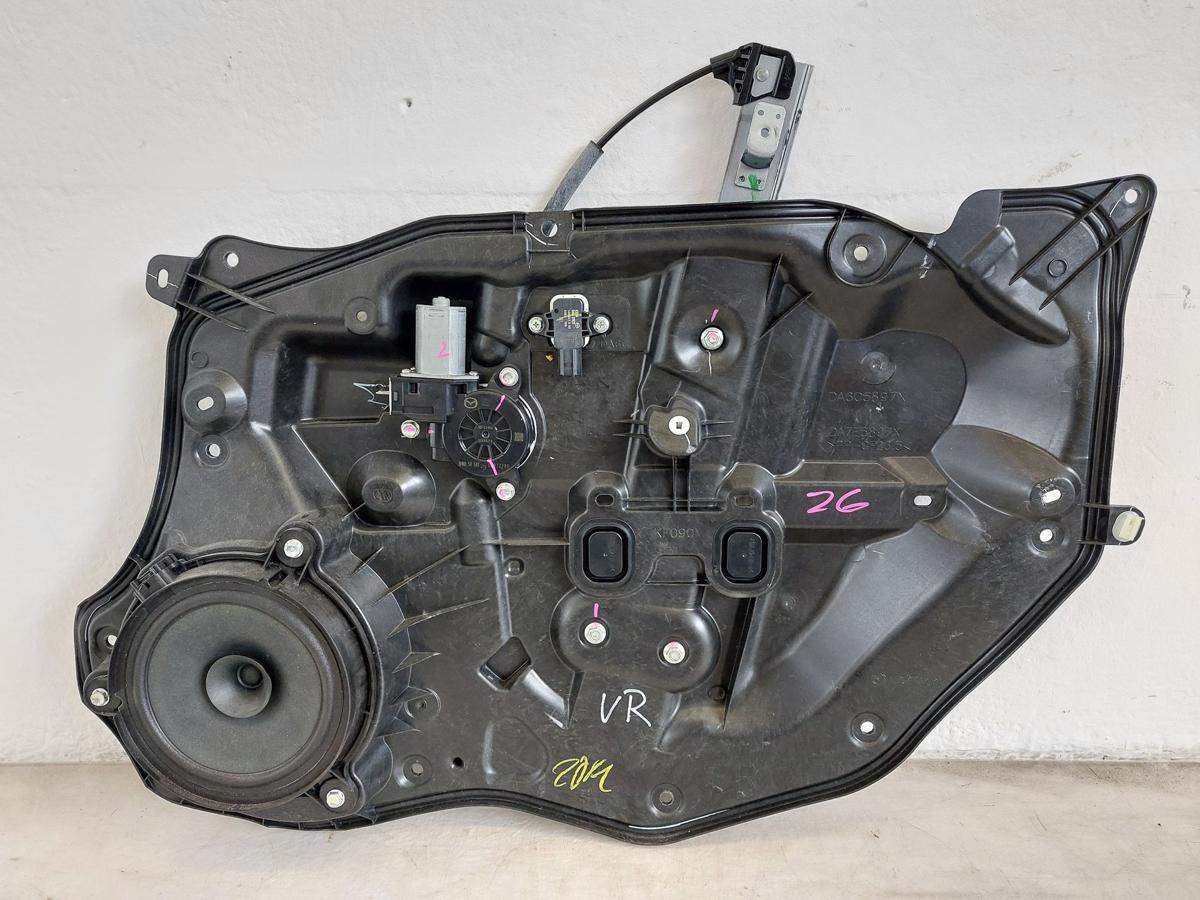 Mazda 2 Typ DJ Fensterheber vorn rechts Motor und Mechanik auf Grundplatte