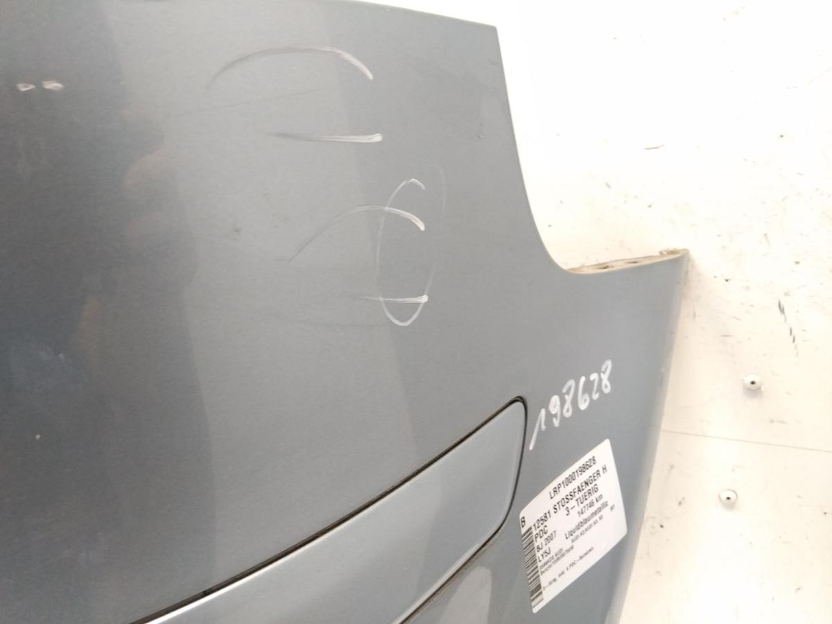 Audi A3 8P orig Sto&szlig;f&auml;nger Sto&szlig;stange hinten 3-T&uuml;rer PDC LY5J Liquidblau BJ2007