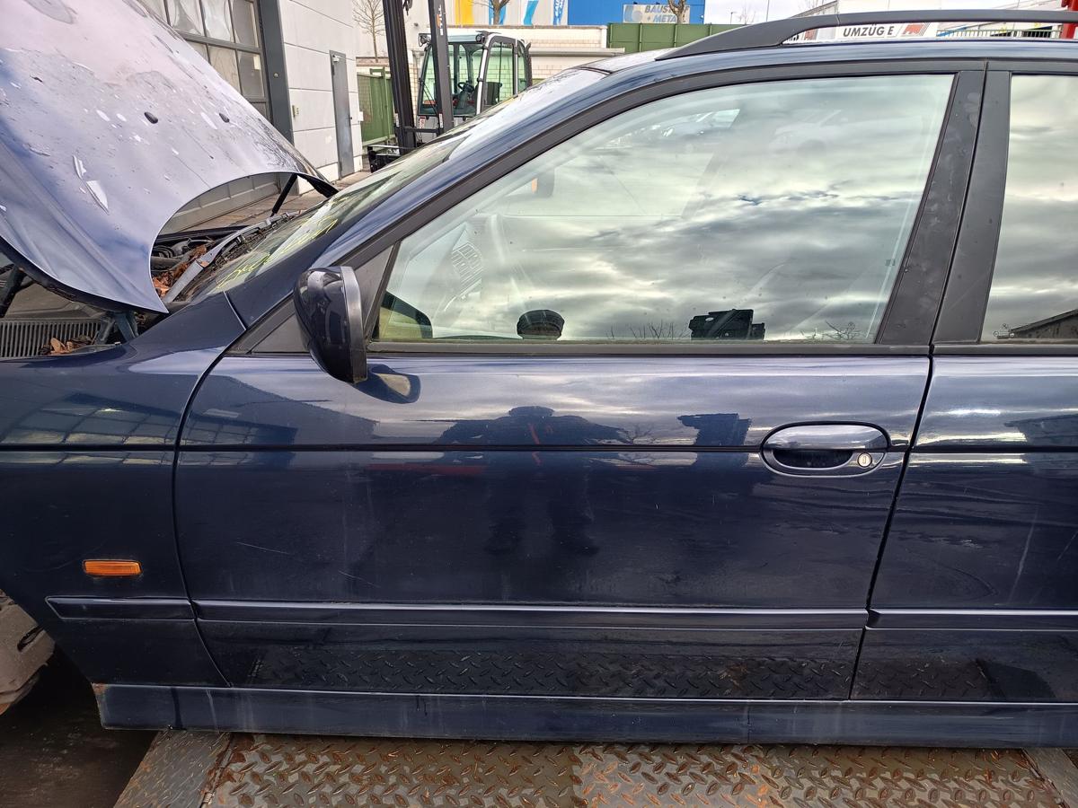 BMW E39 original T&uuml;r vorn links Fahrer 317/5 Orientblau Bj 2003