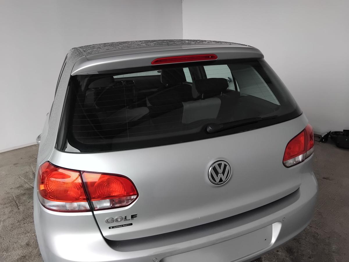 VW Golf 6 Flie&szlig;heck Heckklappe LA7W reflexsilbermetallic mit Scheibe BJ2009