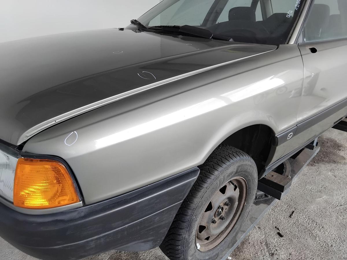 Audi 80 B3 Typ 89 original Kotfl&uuml;gel vorn links LY6U Papyrusmetallic BJ1991