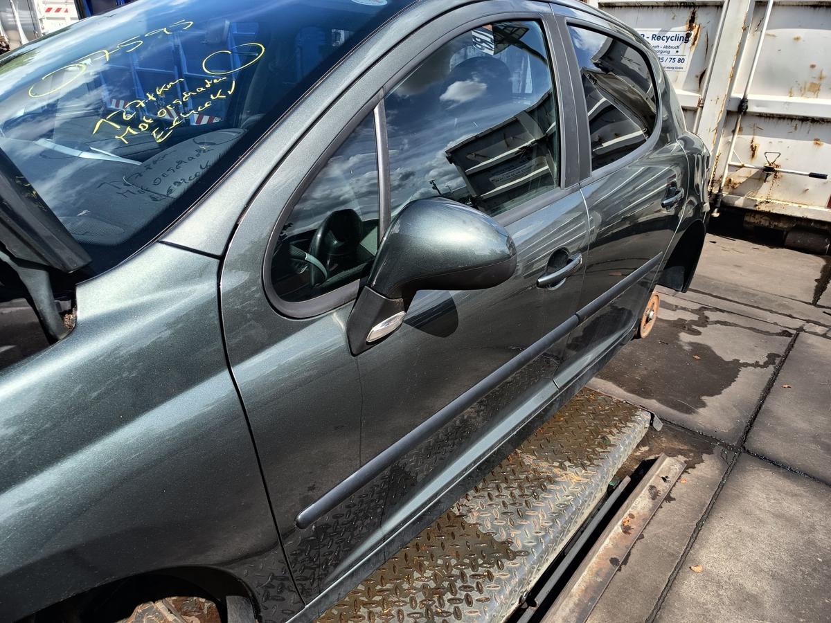 Peugeot 207 original T&uuml;r vorn links Fahrer EZQ Manitobagrau Bj 2009