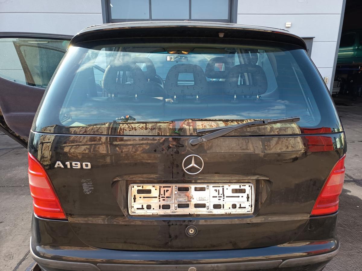 Mercedes A-Kl. W168 original Heckklappe mit Scheibe 696 Nachtschwarz Bj 1999