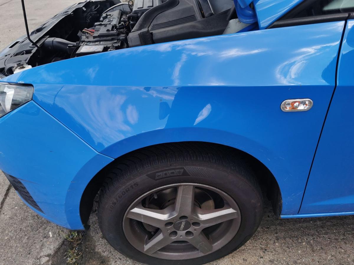 Seat Ibiza 6J Kotflügel Fender Seitenwand vorn links blau TEXT BILDER
