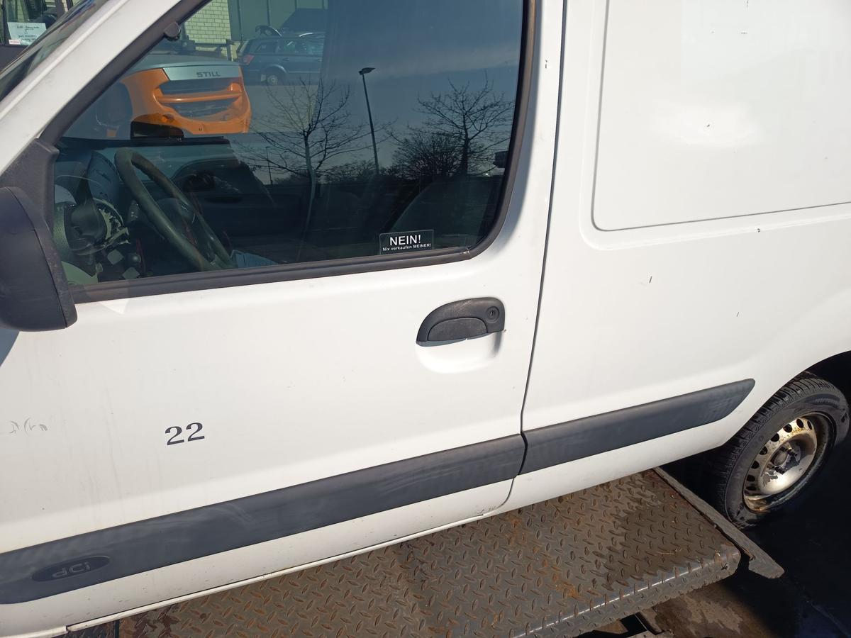 Renault Kangoo KC original T&uuml;r vorn links Fahrer 389 Gletscherwei&szlig; Bj 2008