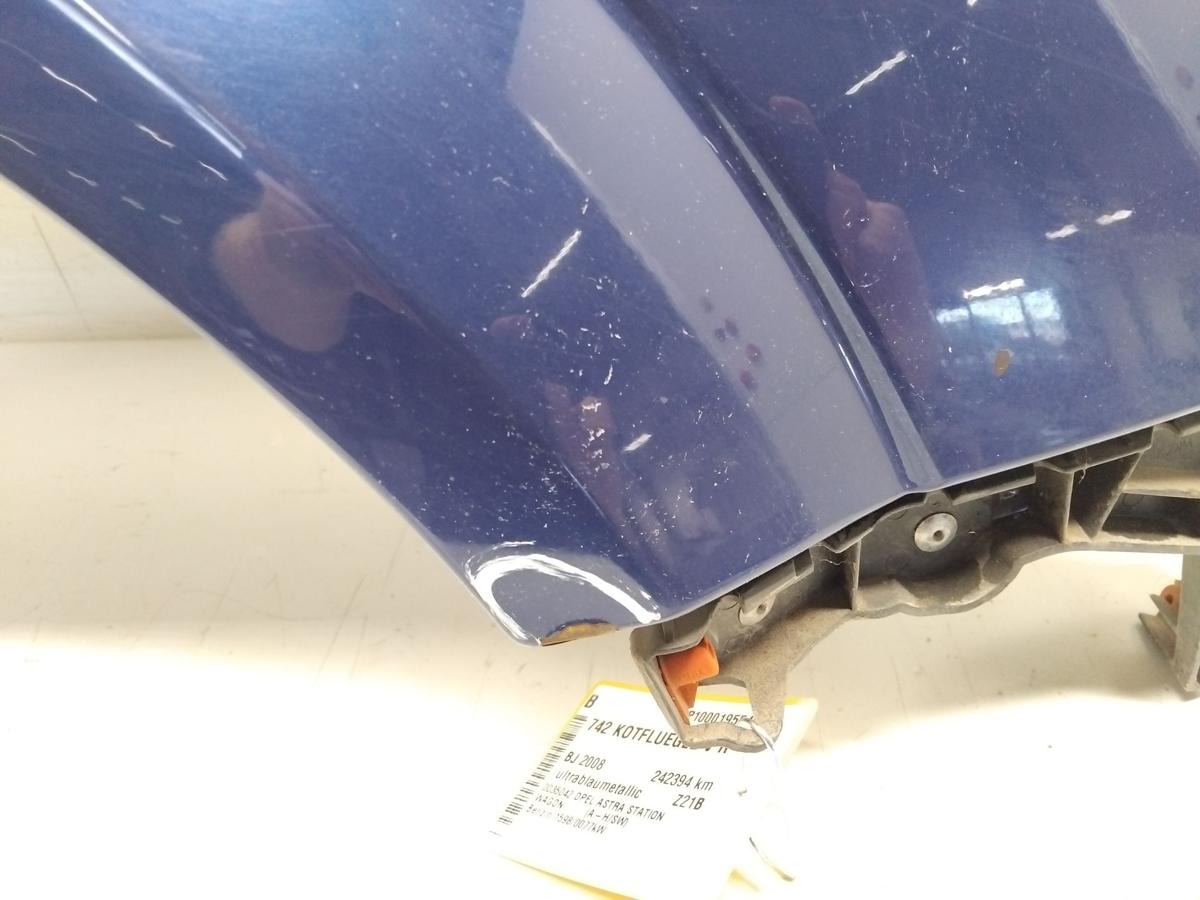 Opel Astra H original Kotflügel vorn rechts ultrablaumetallic Z21B Bj.2008