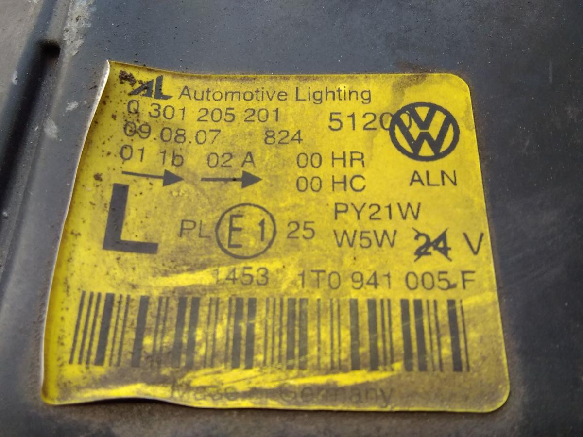 VW Touran 1T original Scheinwerfer links Halogen AL mit LWR Bj.2004