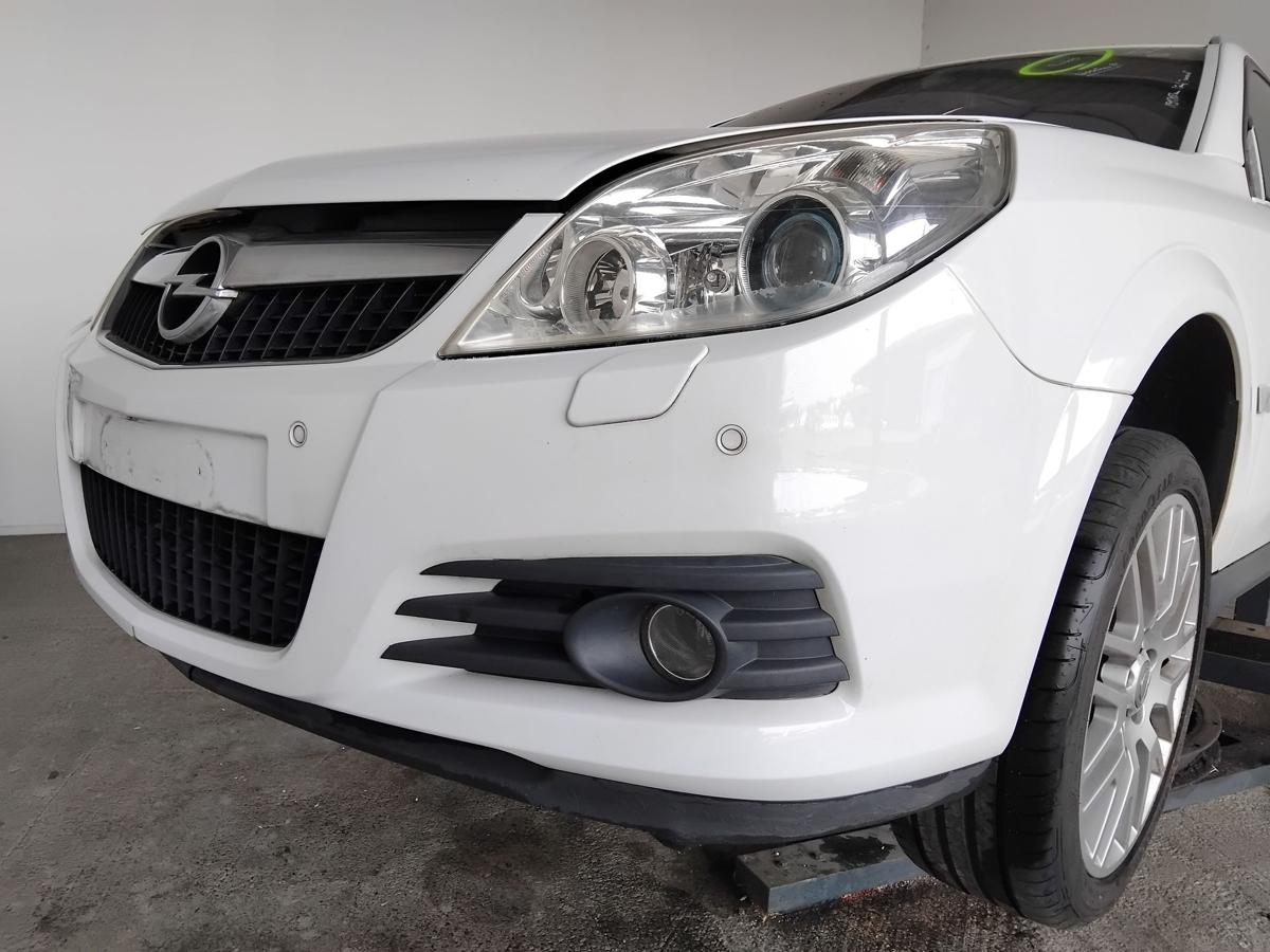 Opel Vectra C Facelift orig Sto&szlig;stange Stossf&auml;nger vorn SRA PDC BJ2007 Z474 Casablancawei&szlig;